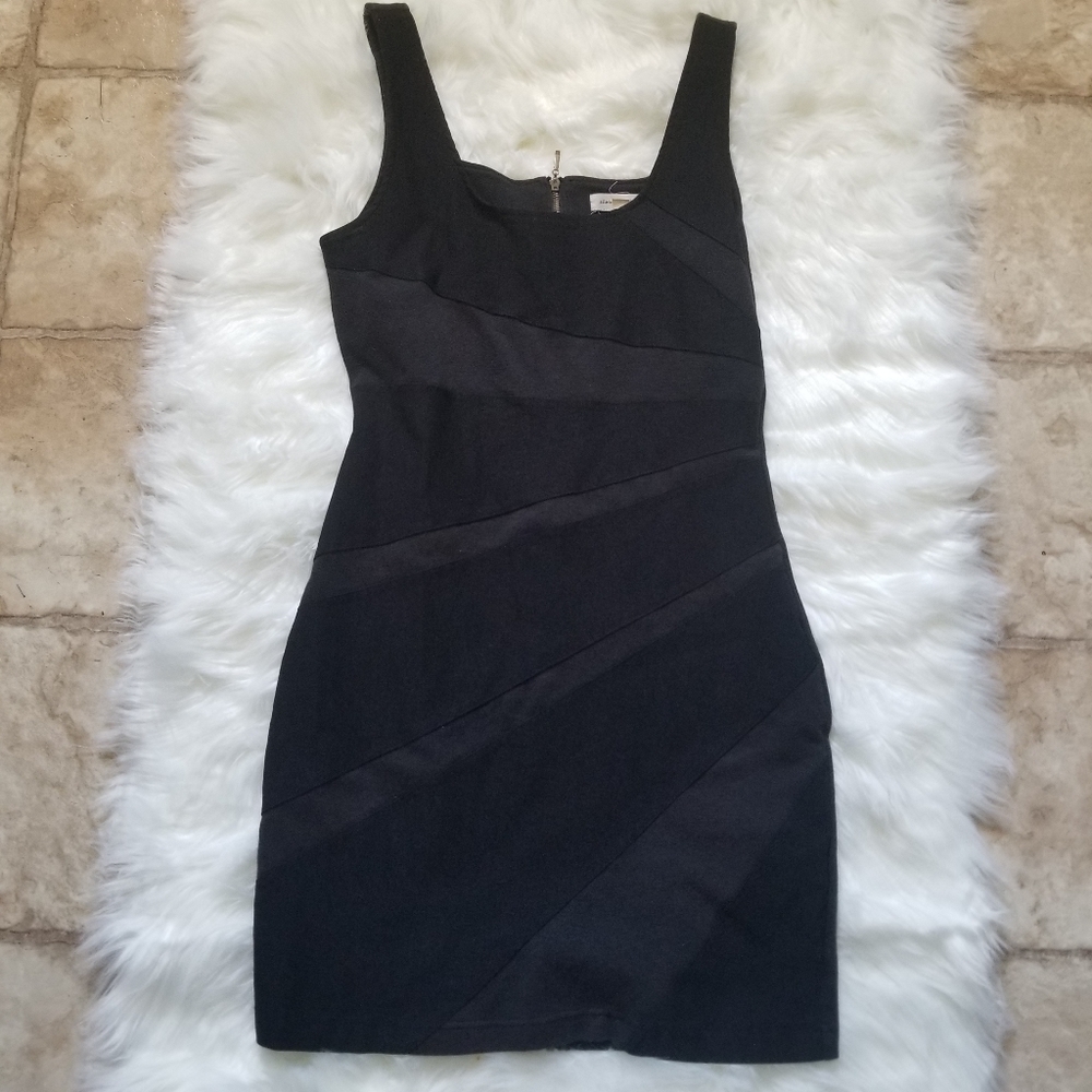 UO Silence + Noise Black Bandage Bodycon Dress